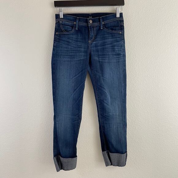 Citizens Of Humanity Denim - Citizens of Humanity Dani Cropped Denim Jeans Women's 25 Medium Wash Denim Fade
